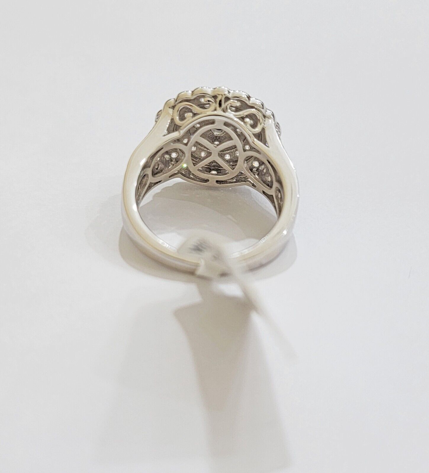 10k White Gold Diamond Ring Ladies 2CT Wedding Engagement Women Solid Band REAL - GoldenlinQ